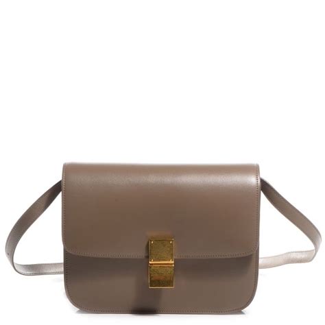 celine classic box taupe|Celine box bag.